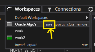 Save Workspace
