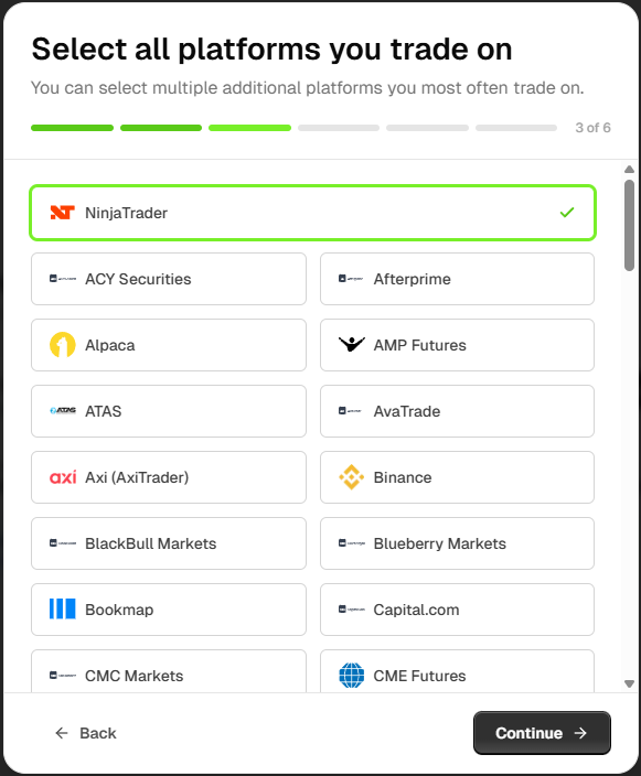 Step 3: Select NinjaTrader