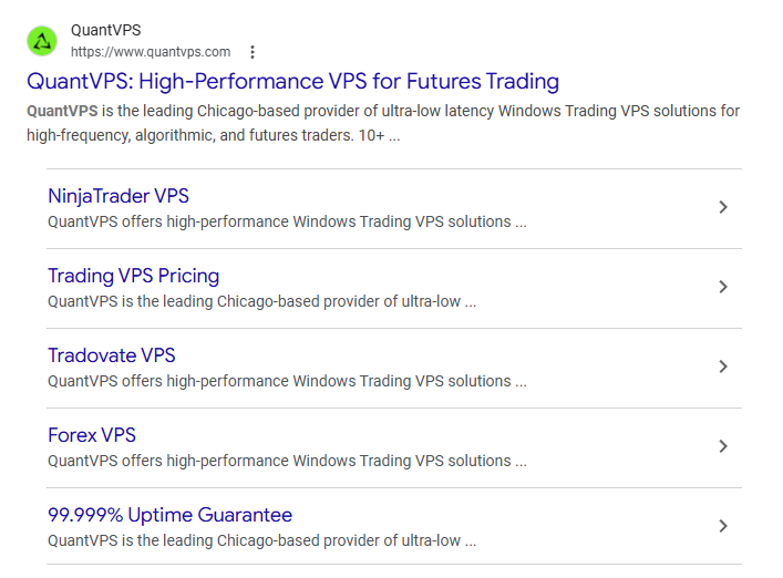 QuantVPS homepage — click Get Your VPS